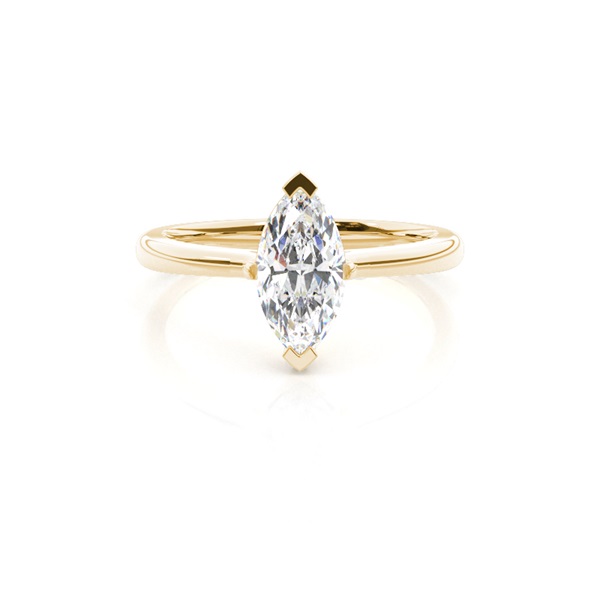 2 Prong Setting Plain Engagement Ring
