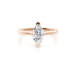 Krappen Schlichter Diamant Verlobungs Ring