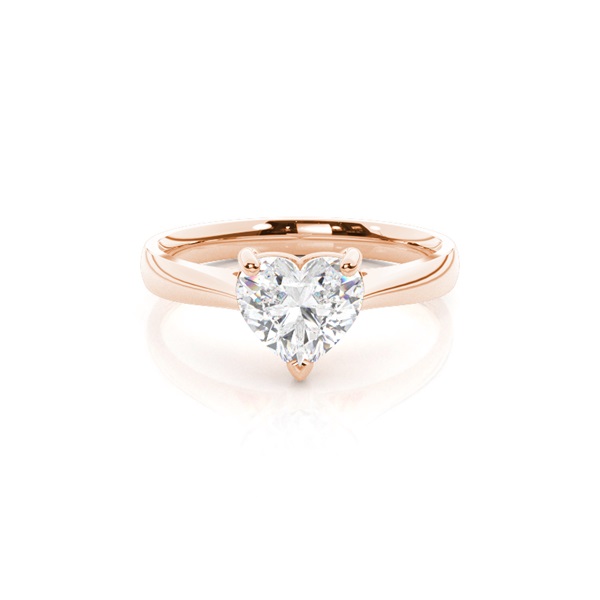 3 Prong Setting Plain Engagement Ring
