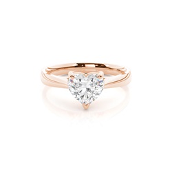 3 Krappen Schlichter Diamant Verlobungs Ring