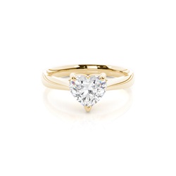 3 Prong Setting Plain Engagement Ring