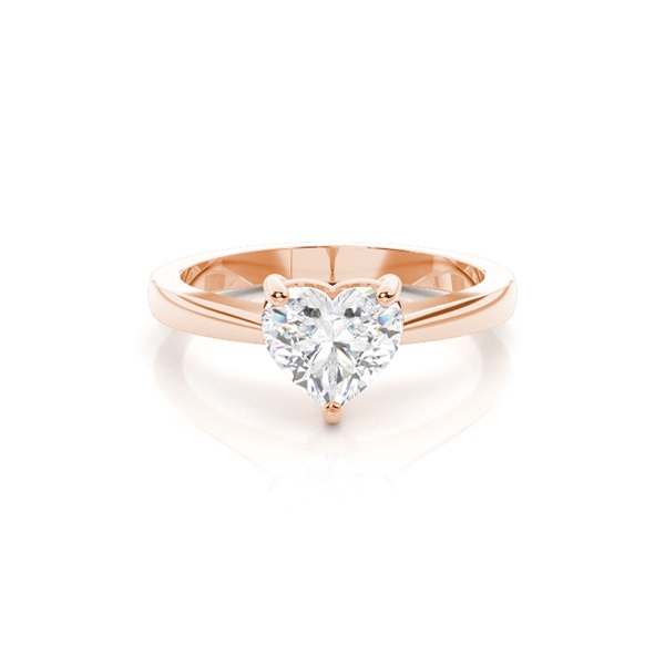 3 Prong Setting Plain Engagement Ring