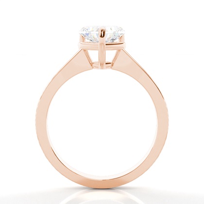 Rose Gold Solitaire Diamond Rings