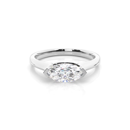Marquise Solitaire Diamond Rings
