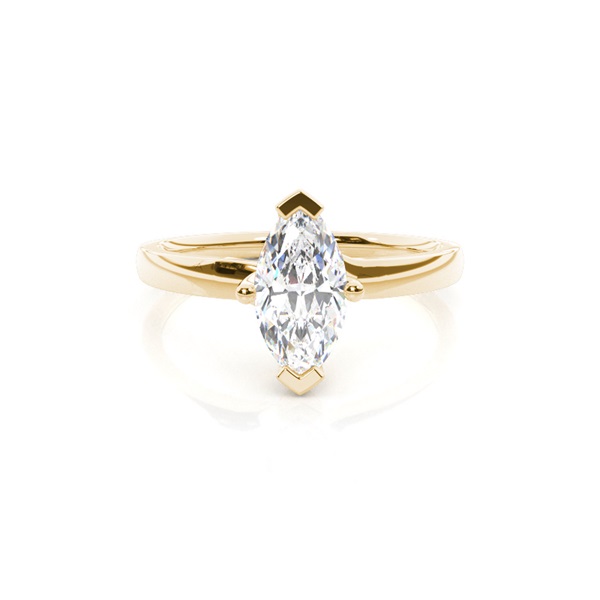 4 Prong Setting Plain Engagement Ring