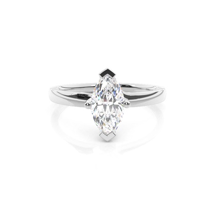 Marquise Solitaire Diamond Rings