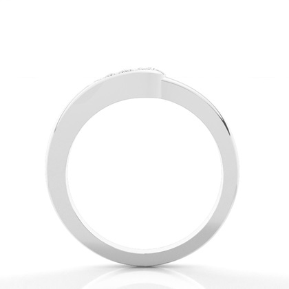 1.60mm Studded Flat Profile Diamond Shaped Band