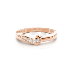 1.60mm Studded Flat Profile Diamond Shaped Band