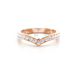 Diamant Band geformt mit einem Flachen Profil