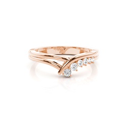 2.40mm Studded Flat Profile Diamond Shaped Band