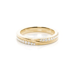 2.60mm Studded Flat Profile Diamond Shaped Band