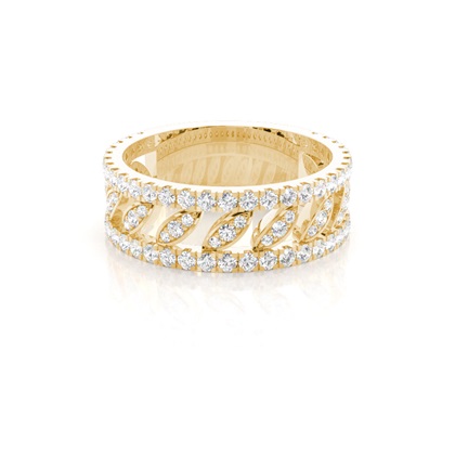 Yellow Gold Anniversary Diamond Rings