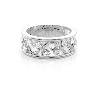 Silver Anniversary Diamond Rings