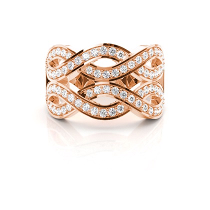 Rose Gold Statement Diamond Rings