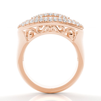 Rose Gold Statement Diamond Rings
