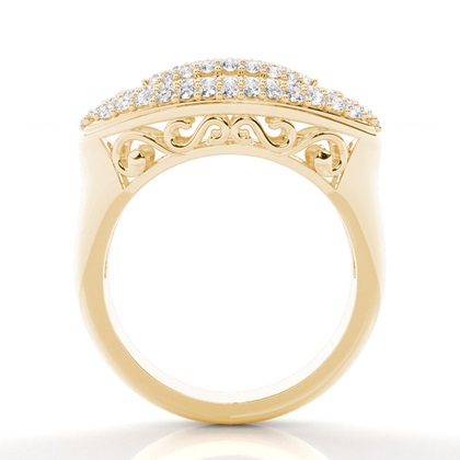 Yellow Gold Statement Diamond Rings