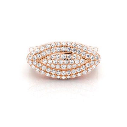 Rose Gold Diamond Cluster Rings