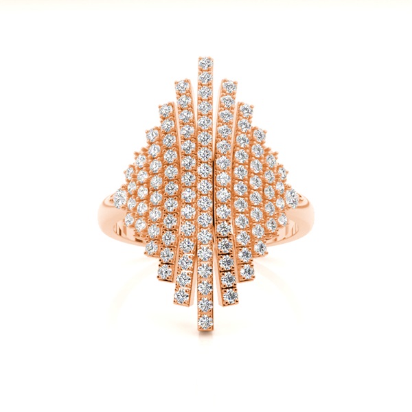 Prong Setting Round Diamond Fashion Ring