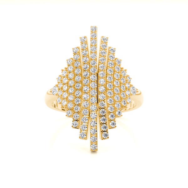 Prong Setting Round Diamond Fashion Ring