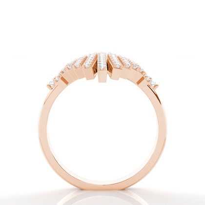 Rose Gold Statement Diamond Rings