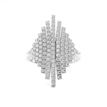 Prong Setting Round Diamond Fashion Ring