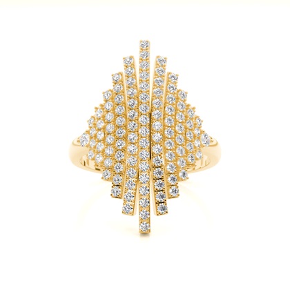 Yellow Gold Statement Diamond Rings