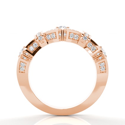 Rotgold Memoireringe Diamantringe