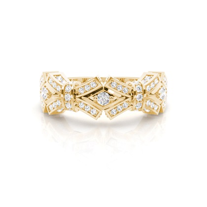 Yellow Gold Anniversary Diamond Rings
