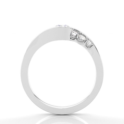 Channel & Prong Setting Round Diamond Fashion Ring