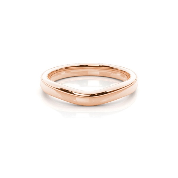 Ehering mit einem schlichten flachen Profil