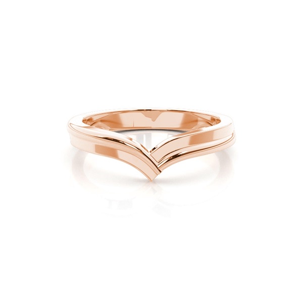 Comfort Ehering mit einem schlichten flachen Profil