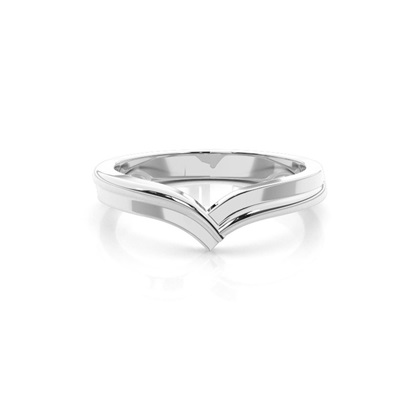 White Gold Plain Wedding Rings