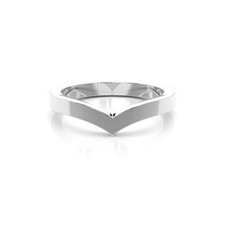 2.50mm Flat Profile Plain Shaped Wedding Band