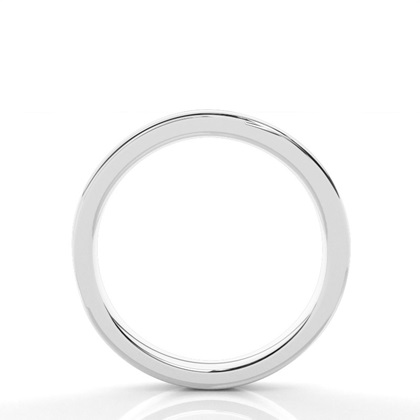 5.00mm Flat Profile Plain Shaped Wedding Band