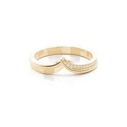 2.50mm Studded Slight Comfort Fit Diamond Shaped Band