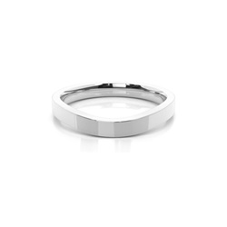 2.50mm Slight Comfort Profile Plain Shaped Wedding Band