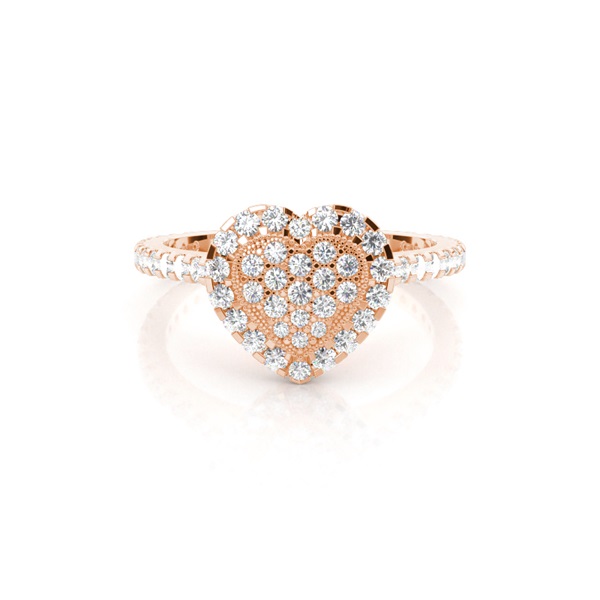 4 Prong & Full Bezel Setting Round Diamond Cluster Ring