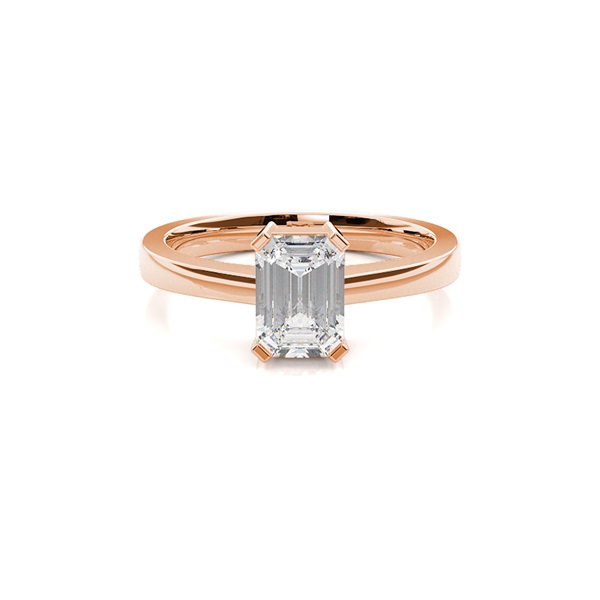 4 Prong Setting Plain Engagement Ring