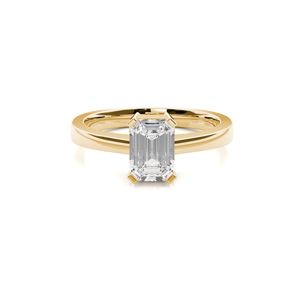 4 Prong Setting Plain Engagement Ring