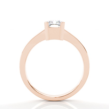 Rose Gold Solitaire Diamond Rings