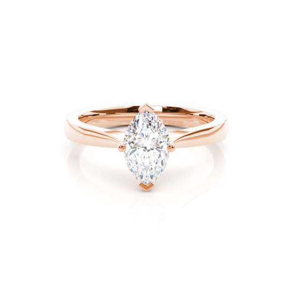 4 Prong Setting Plain Engagement Ring