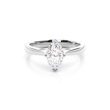 Marquise Solitaire Diamond Rings