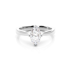 4 Prong Setting Plain Engagement Ring