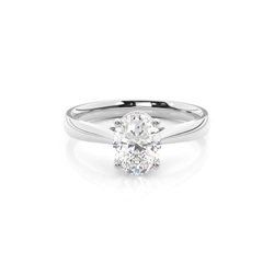 Diamantring in einer Krappenfassung