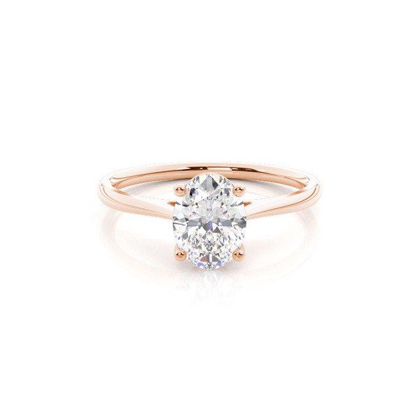 4 Prong Setting Plain Engagement Ring