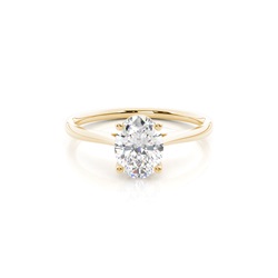 4 Prong Setting Plain Engagement Ring