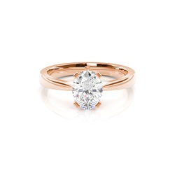 4 Prong Setting Plain Engagement Ring
