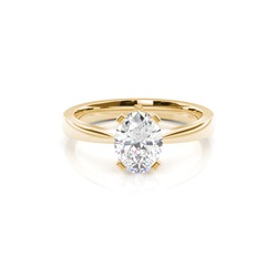 4 Prong Setting Plain Engagement Ring
