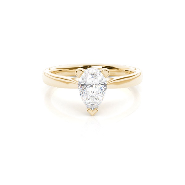 3 Prong Setting Plain Engagement Ring