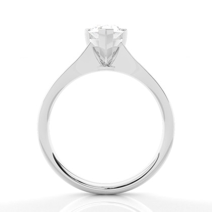 Pear Solitaire Diamond Rings
